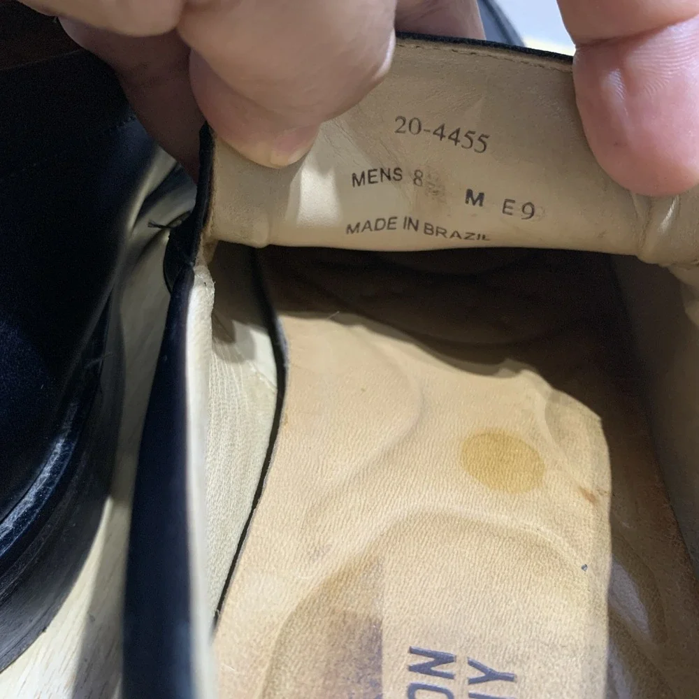 Johnston & Murphy Feldon Venetian Dress Shoes Size 8M Black Shoe Trees